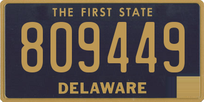 DE license plate 809449