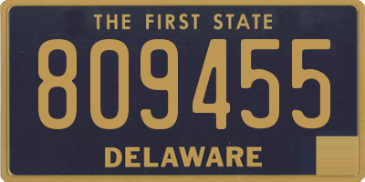 DE license plate 809455