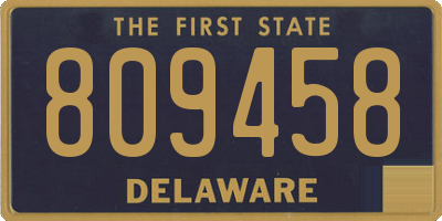 DE license plate 809458