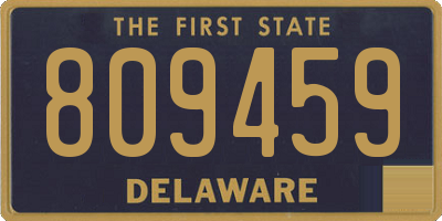 DE license plate 809459