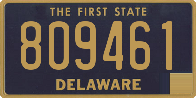DE license plate 809461