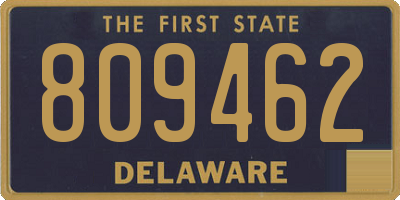DE license plate 809462