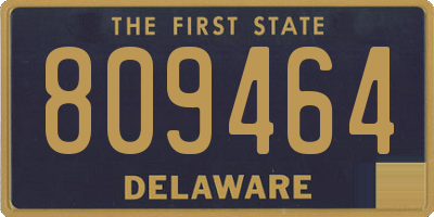 DE license plate 809464