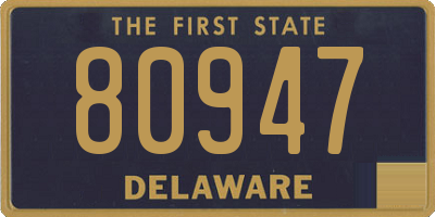 DE license plate 80947