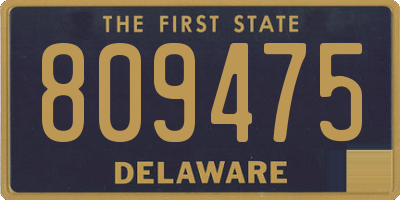 DE license plate 809475