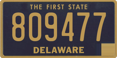 DE license plate 809477