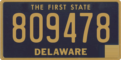 DE license plate 809478