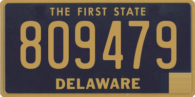 DE license plate 809479