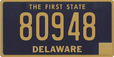 DE license plate 80948