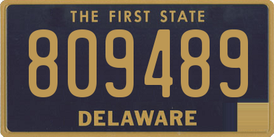DE license plate 809489