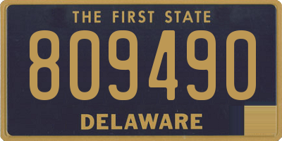 DE license plate 809490
