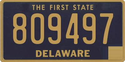DE license plate 809497