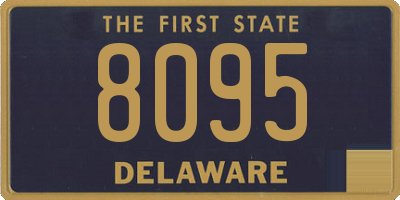 DE license plate 8095