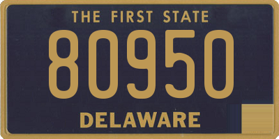 DE license plate 80950