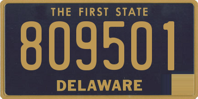 DE license plate 809501