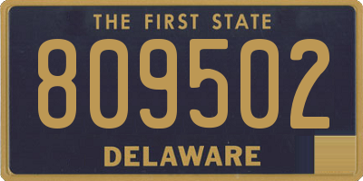 DE license plate 809502
