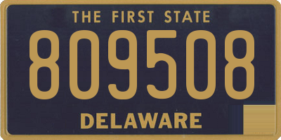 DE license plate 809508