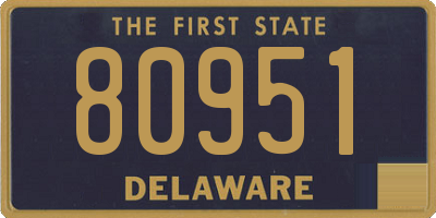 DE license plate 80951
