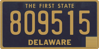 DE license plate 809515