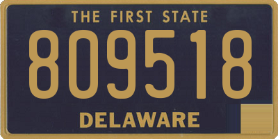 DE license plate 809518