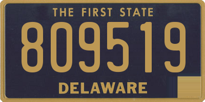 DE license plate 809519
