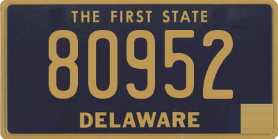 DE license plate 80952