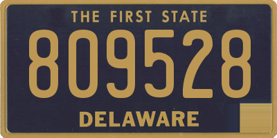 DE license plate 809528