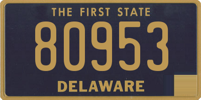 DE license plate 80953