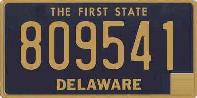 DE license plate 809541