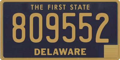 DE license plate 809552