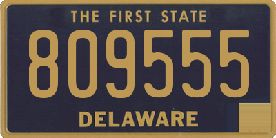 DE license plate 809555