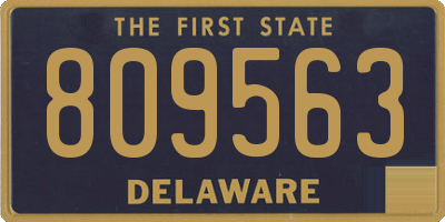 DE license plate 809563