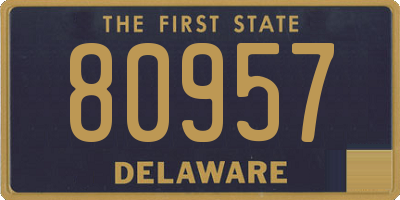 DE license plate 80957