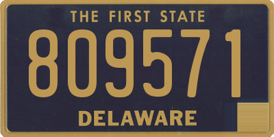 DE license plate 809571