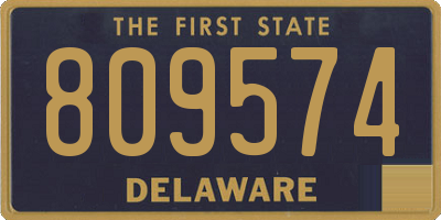 DE license plate 809574