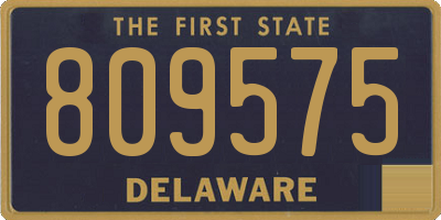 DE license plate 809575