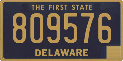 DE license plate 809576