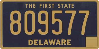 DE license plate 809577