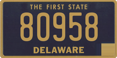 DE license plate 80958