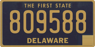 DE license plate 809588