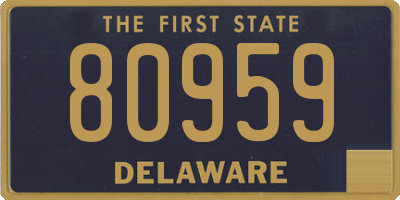 DE license plate 80959