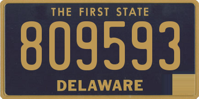 DE license plate 809593