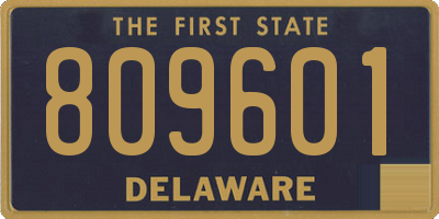 DE license plate 809601
