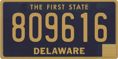 DE license plate 809616