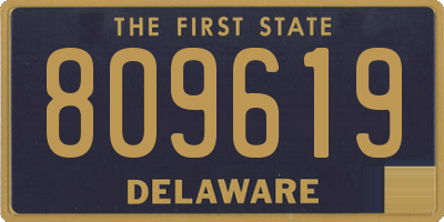 DE license plate 809619