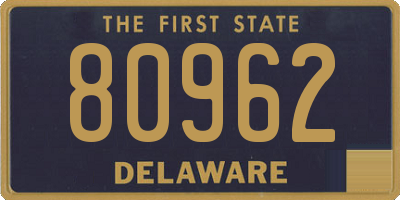 DE license plate 80962