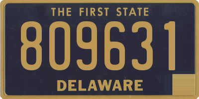 DE license plate 809631