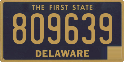 DE license plate 809639
