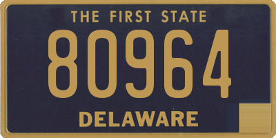 DE license plate 80964