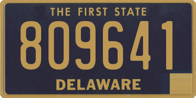 DE license plate 809641